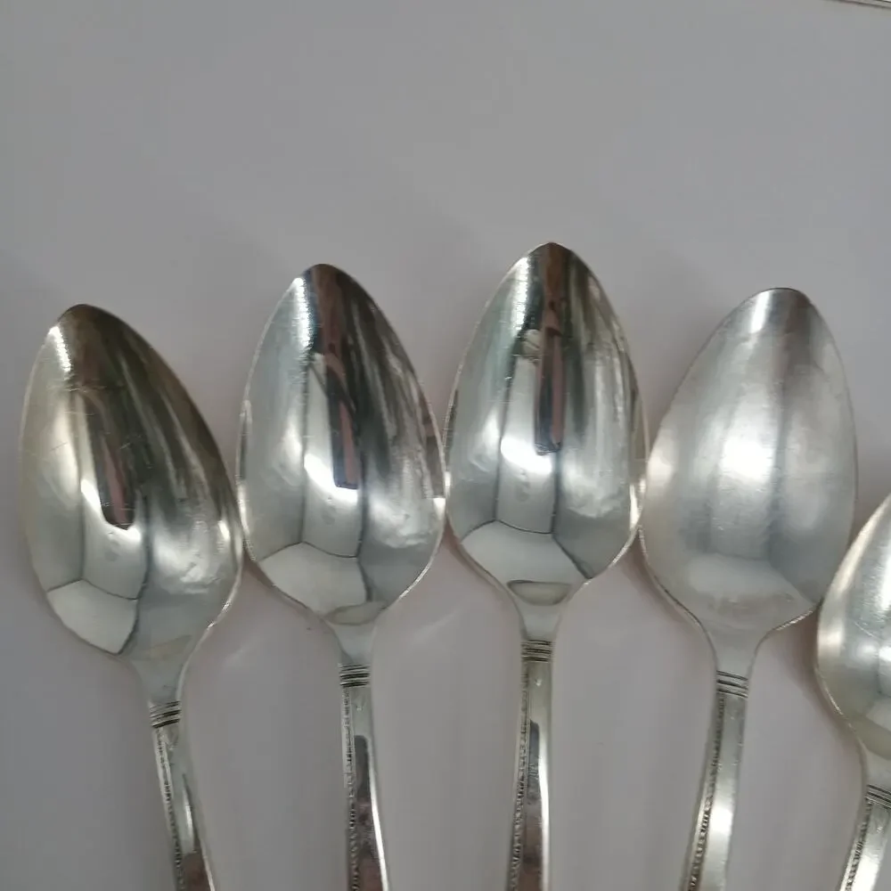 6X Tbsp Oneida Prestige GRENOBLE Silverplate Serving N Table Spoons
